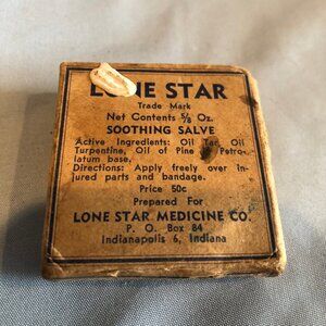 VINTAGE Lone Star Soothing Salve #F17